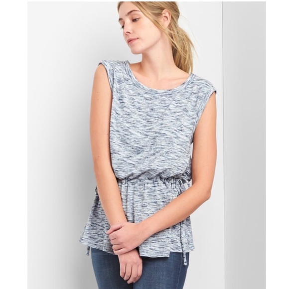 GAP Tops - GAP softspun side tie peplum top